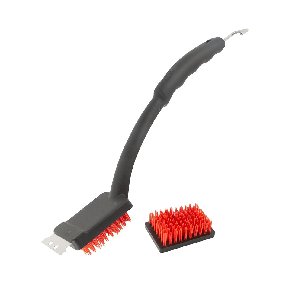 Omaha BBQ1005 Grill Brush with Scraper, 19 Inch