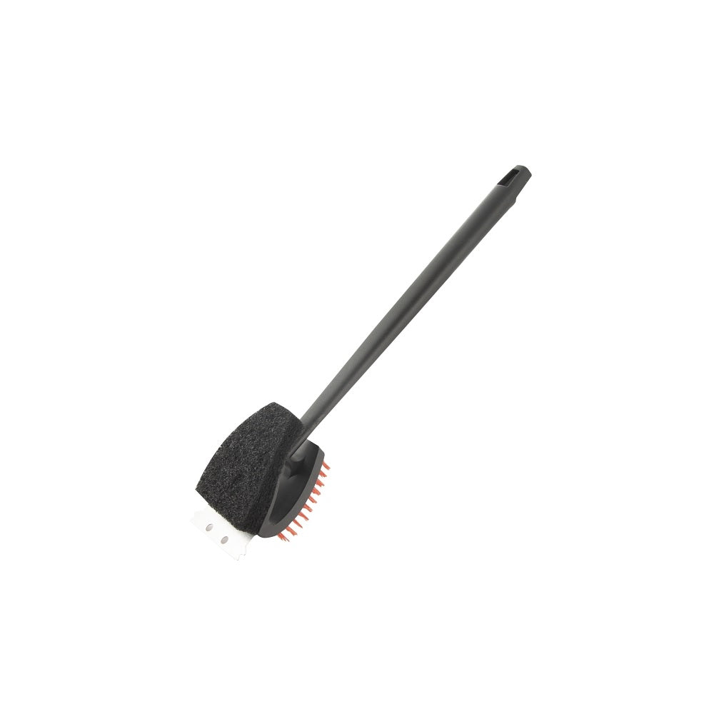 Omaha BBQ1006 Grill Brush with Scraper, 18-1/8 Inch