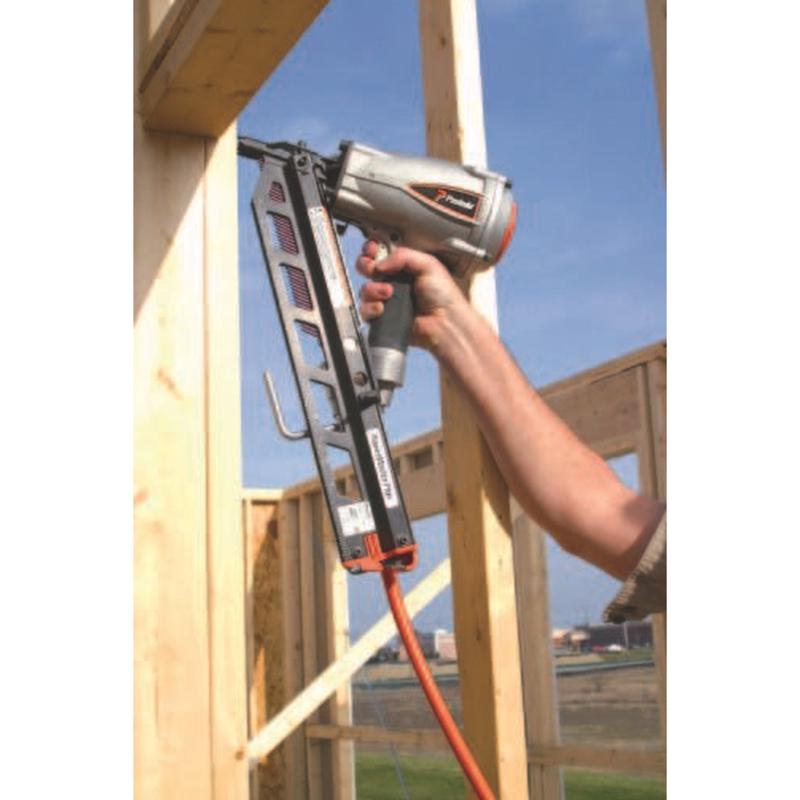 Paslode 501000 F350S PowerMaster Plus 30° Pneumatic Framing Nailer, Paper Tape, 2" to 3-1/2"