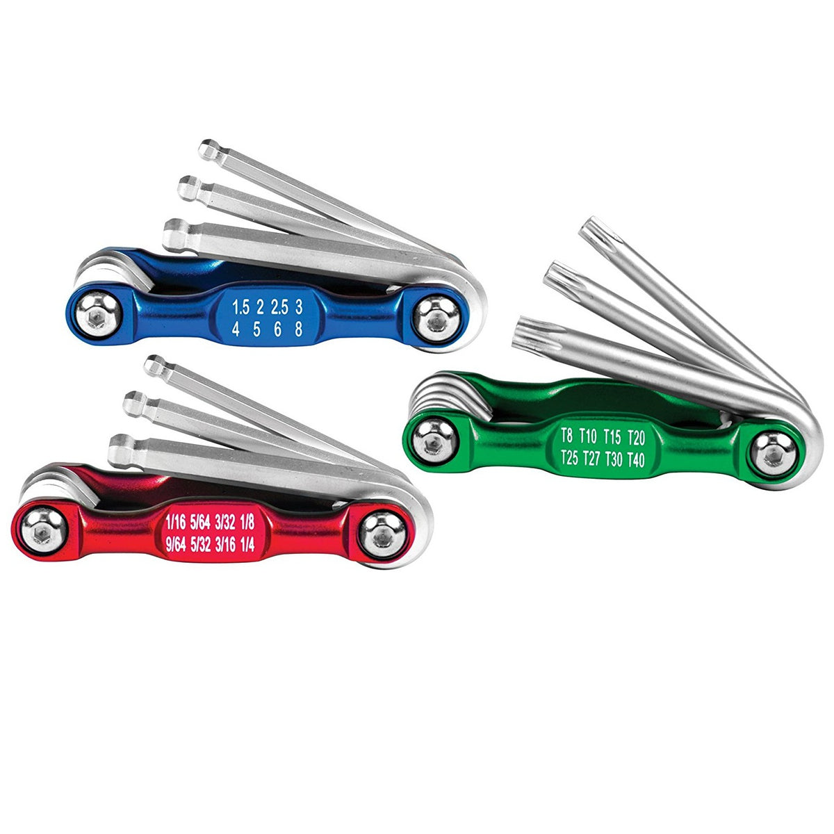 Performance Tool W80291 Aluminum Hex and Star Key Set, 3-Piece