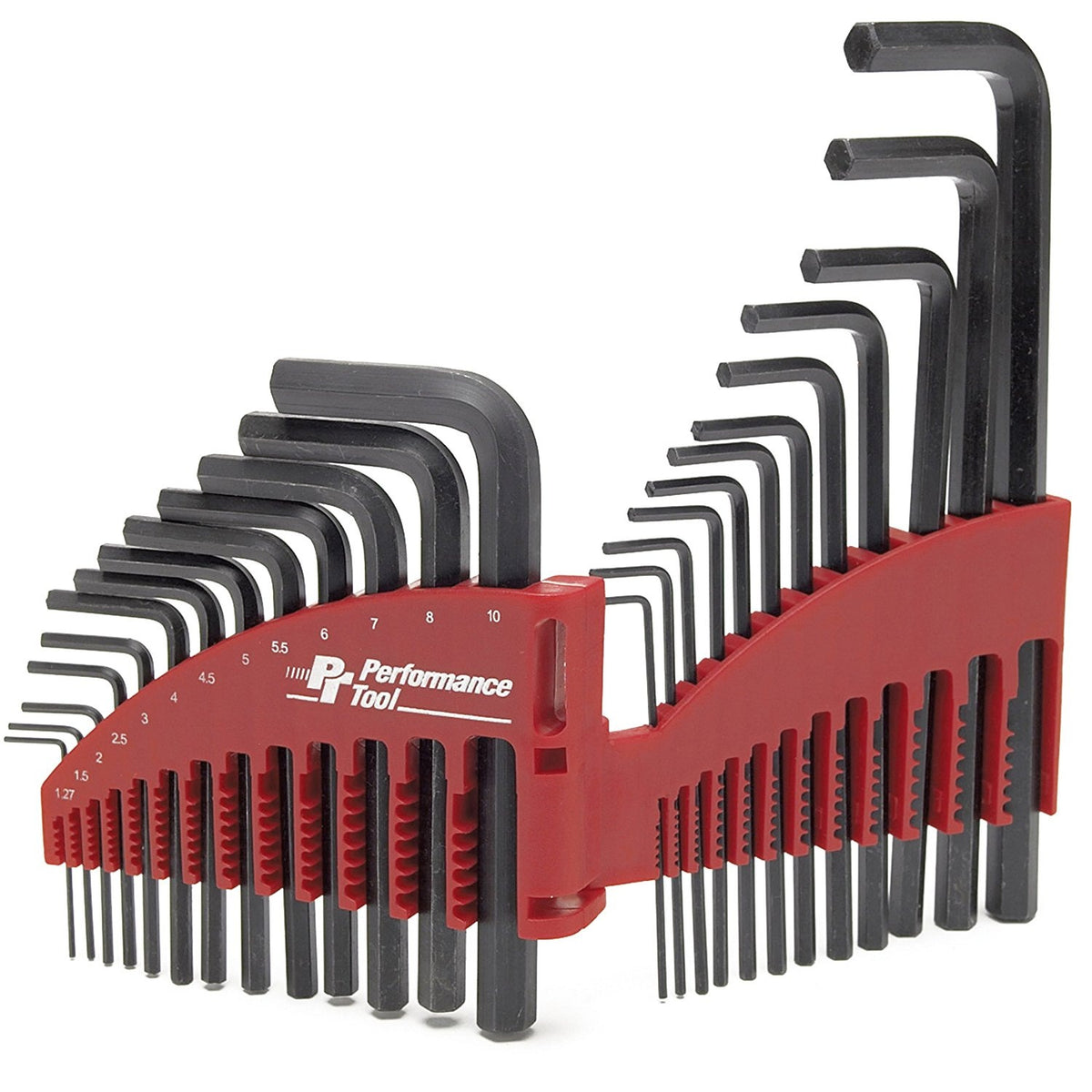 Performance Tool W80281 SAE/Metric Hex Key Set, 25 Piece