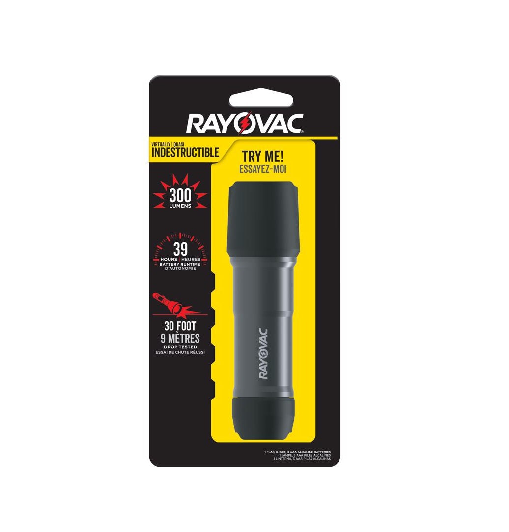 Rayovac ROVDIY3AAA1 Workhorse Pro LED Flashlight, Black
