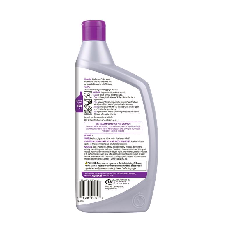 Rejuvenate HG-R85001 Semi-Gloss Floor Polish Liquid, 32 oz