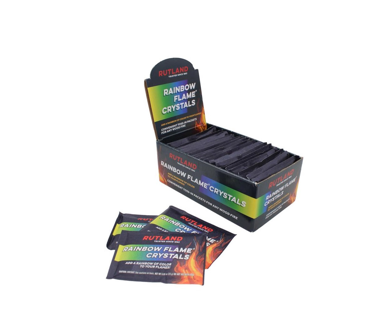 Rutland 715P Rainbow Flame Crystals, 0.88