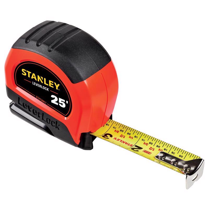 STANLEY STHT30817S LeverLock 25 ft. L X 1 in. W Compact Tape Measure