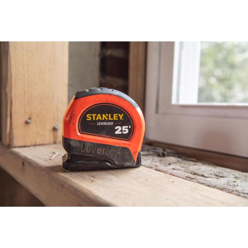 STANLEY STHT30817S LeverLock 25 ft. L X 1 in. W Compact Tape Measure
