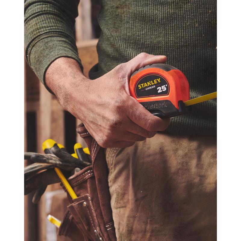 STANLEY STHT30817S LeverLock 25 ft. L X 1 in. W Compact Tape Measure