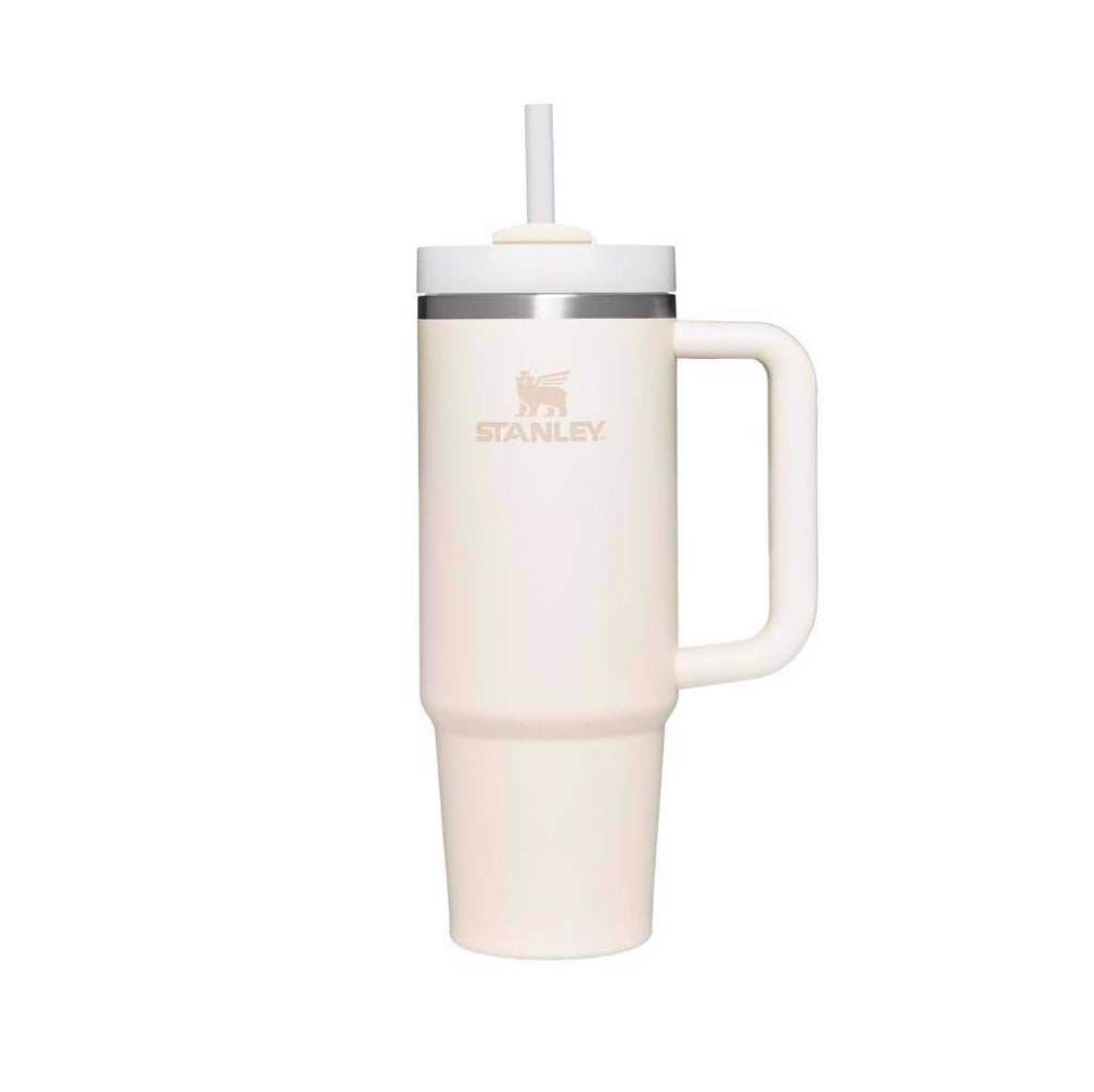 Stanley 10-10827-022 The Quencher H2.0 FlowState Insulated Tumbler, Cream