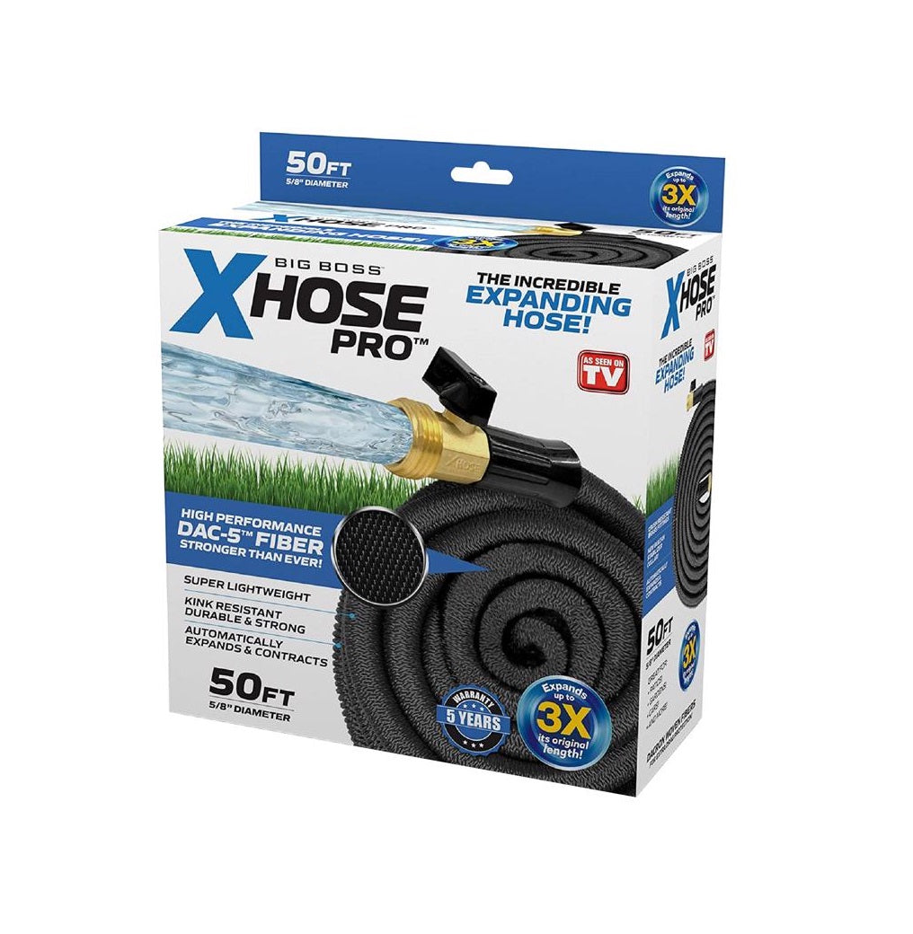 Xhose Pro 1256 Big Boss Expandable Garden Hose, 50 Ft
