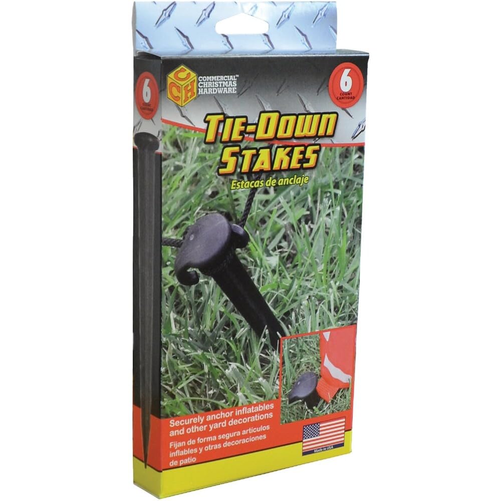 Adams Mfg Hooks 6-Count Tie Down Stakes