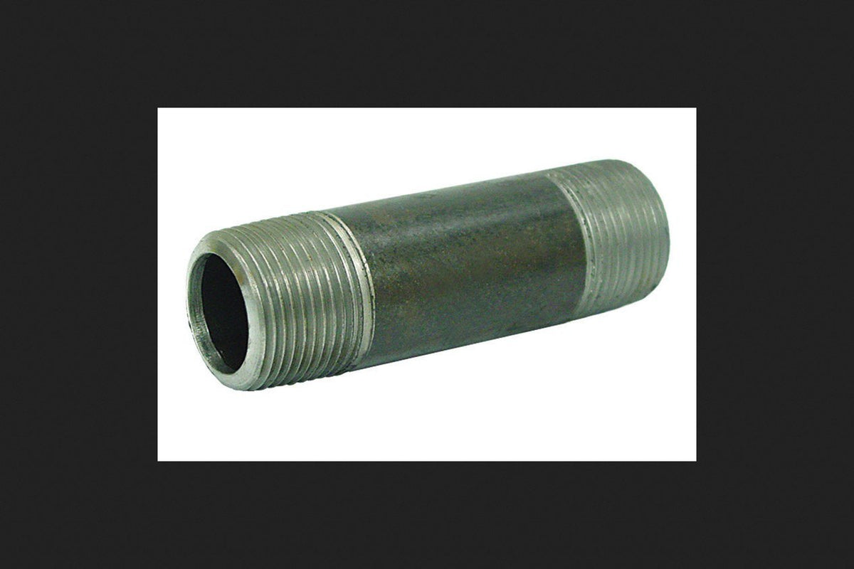 Anvil Black Steel Pipe Nipple, 2" x 10"