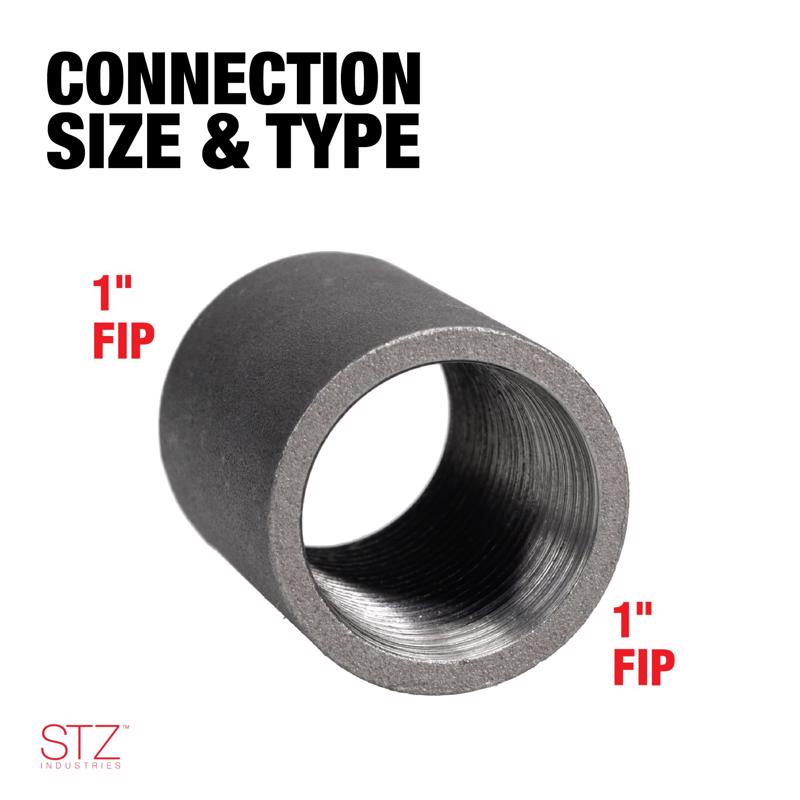 Anvil 1" Black Coupling