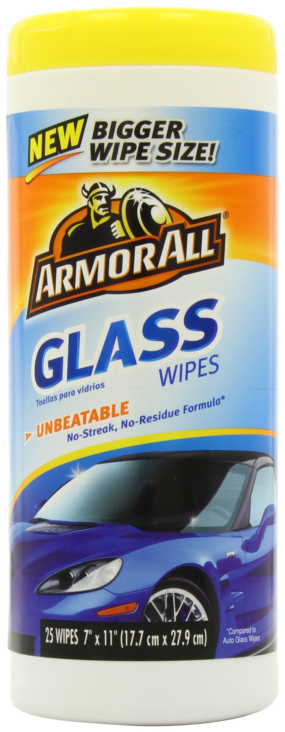 Armor All Glass Wipes, 25-Count
