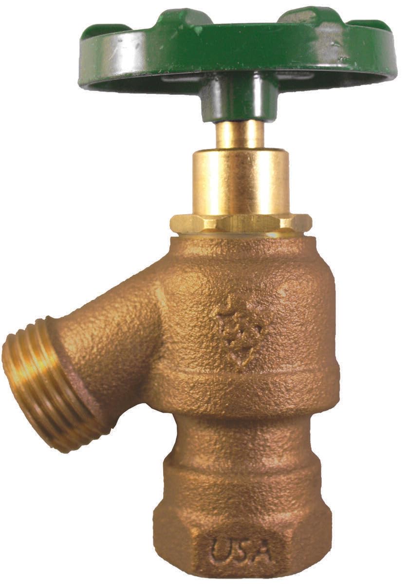 Arrowhead Brass 1/2" & 3/4" Female Pipe Thread Red Brass Garden Valve
