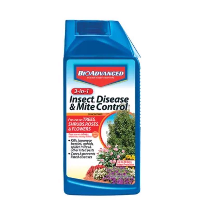 BioAdvanced 3-in-1 Insect, Disease & Mite Control Concentrate, 32 oz