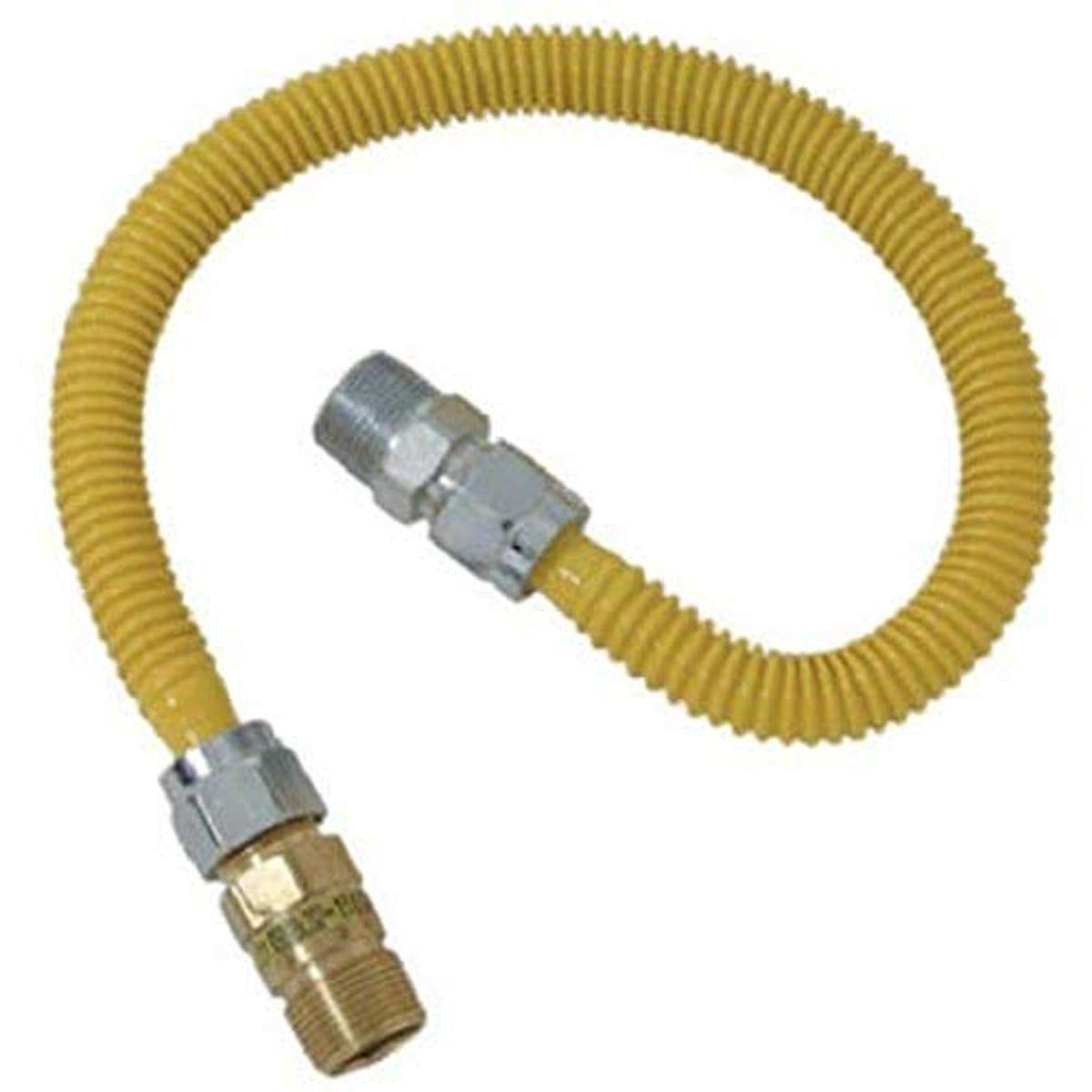 BrassCraft Safety Plus Advantage Gas Connector, 1/2" x 24" CSSC44R-24 P