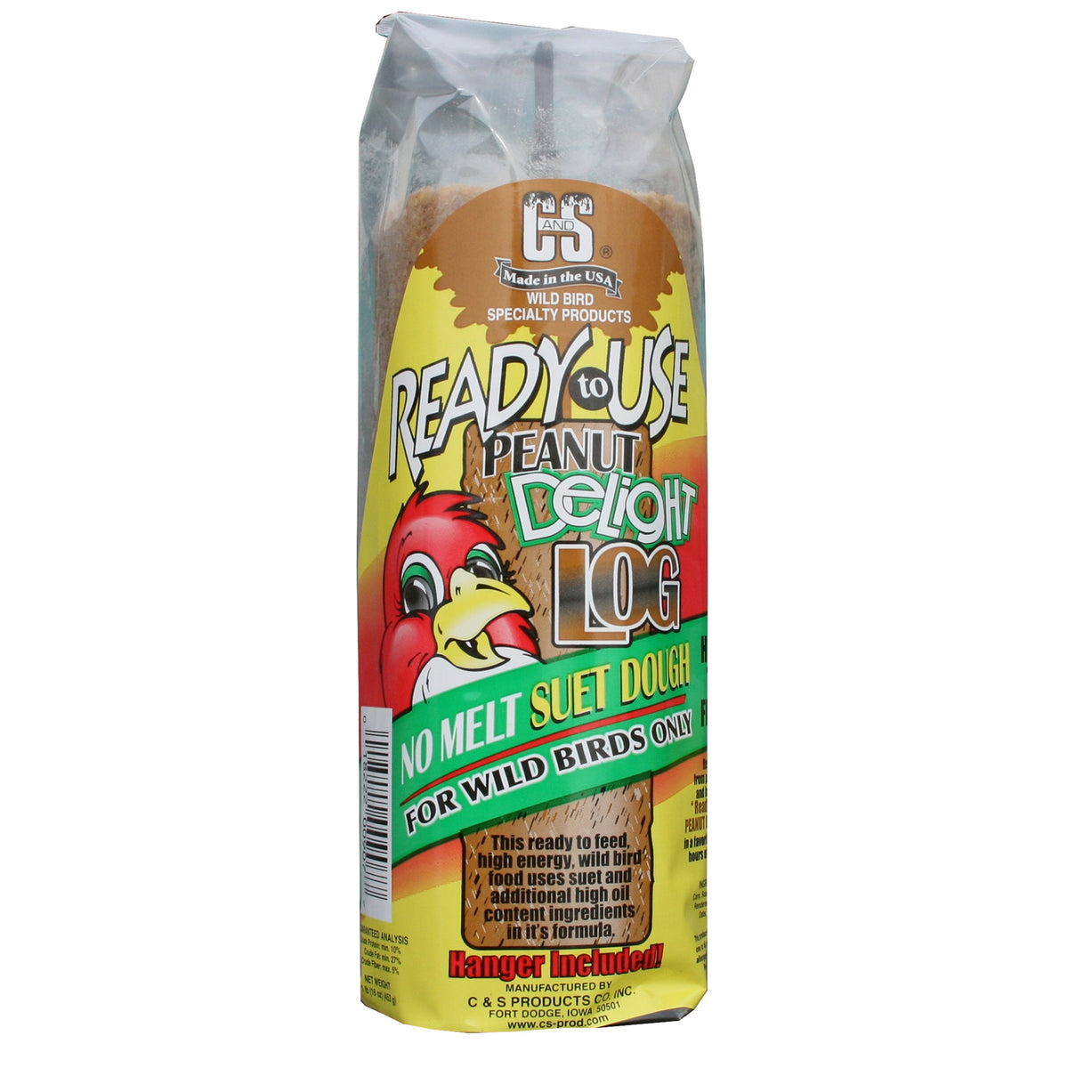C&S 16 oz. RTU Peanut Delight Log Wild Bird Food