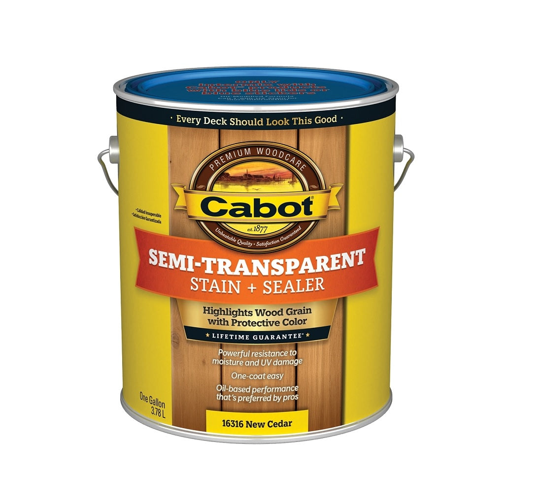 Cabot 16316 Series 140.0016316.007 Exterior Stain, Semi-Transparent