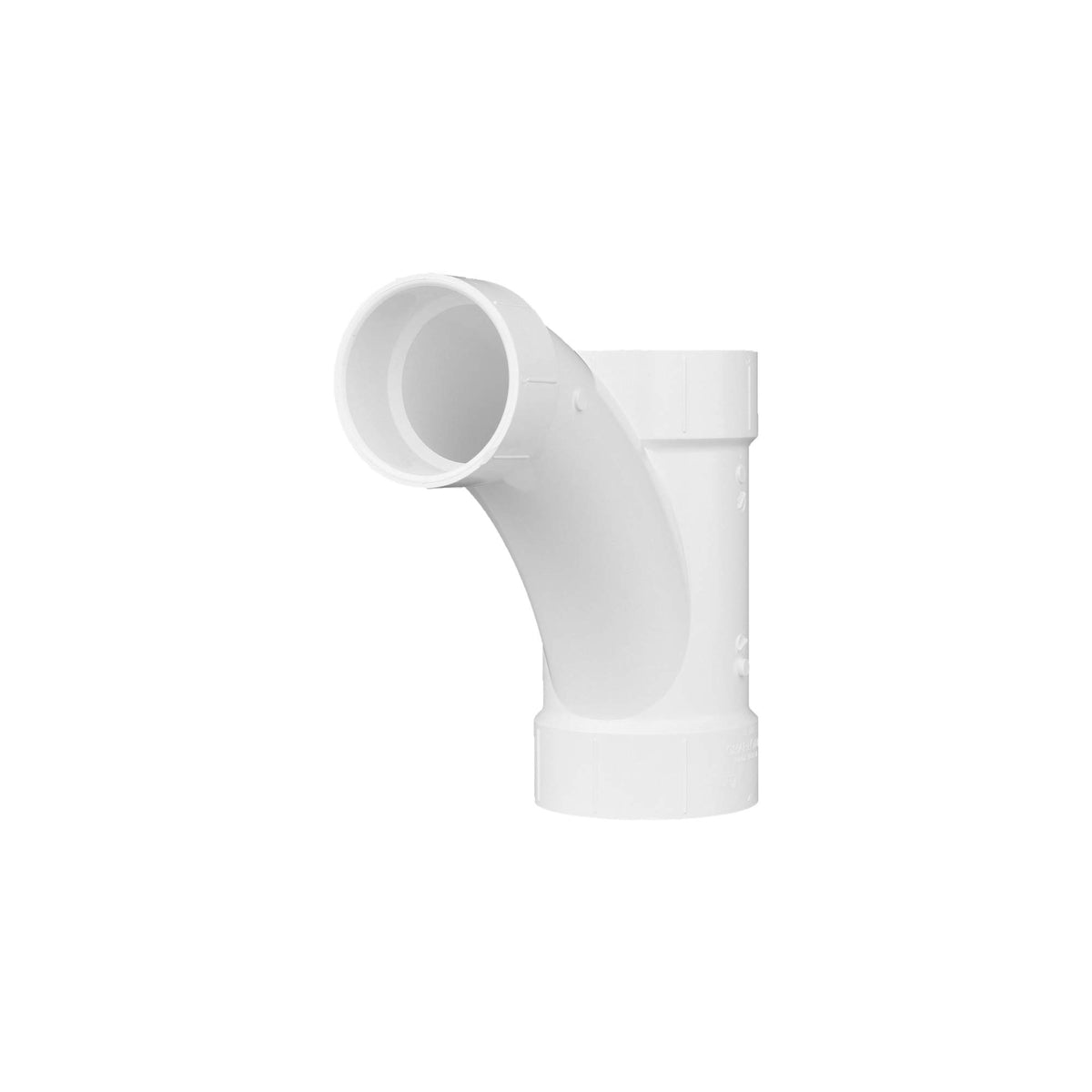 Charlotte Pipe 4 x 4 x 3 DWV Reducing Combination Wye & 1/8 Bend