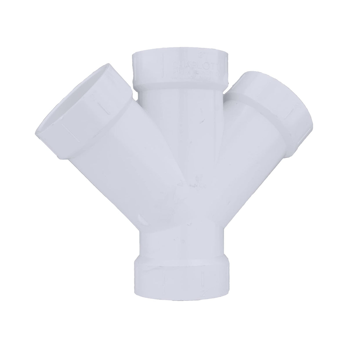 Charlotte Pipe 2" PVC DWV Double Wye