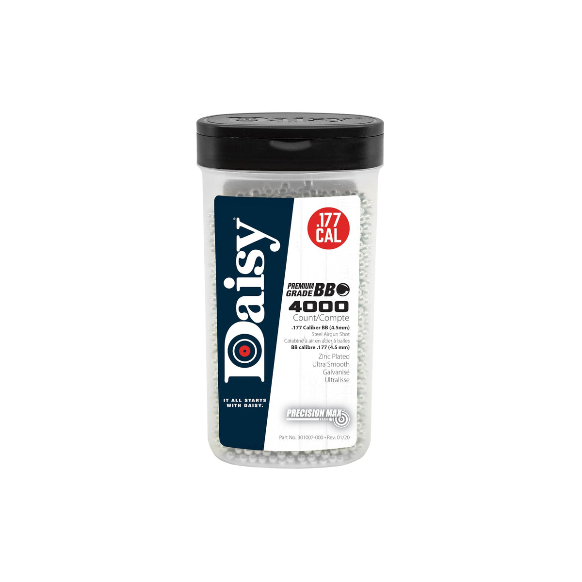 Daisy Premium Grade .177 Cal Steel BBs 4000-Count