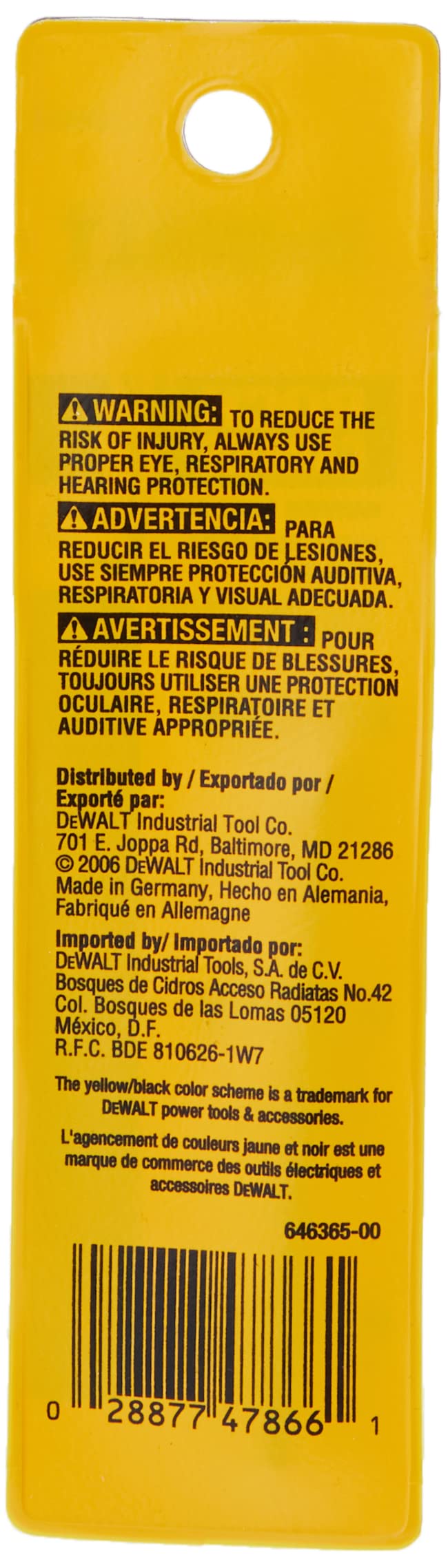 DeWalt 5/32 x 3 Premium Percussion Carbide Drill Bit