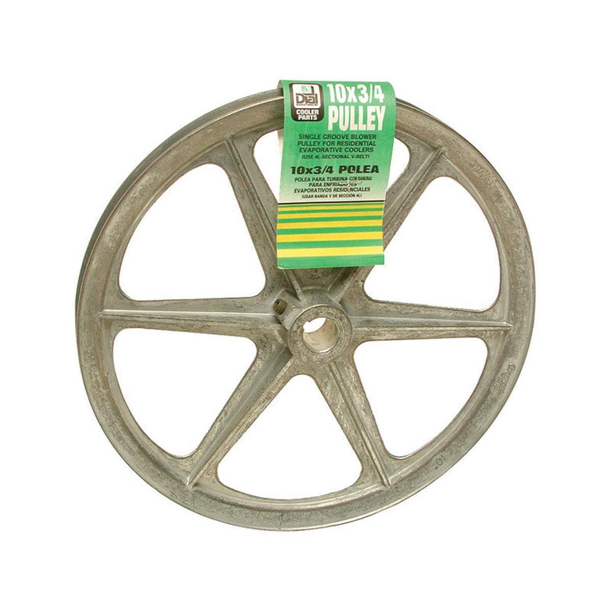 Dial 10" x 3/4" Zinc Blower Motor Pulley with Keyway