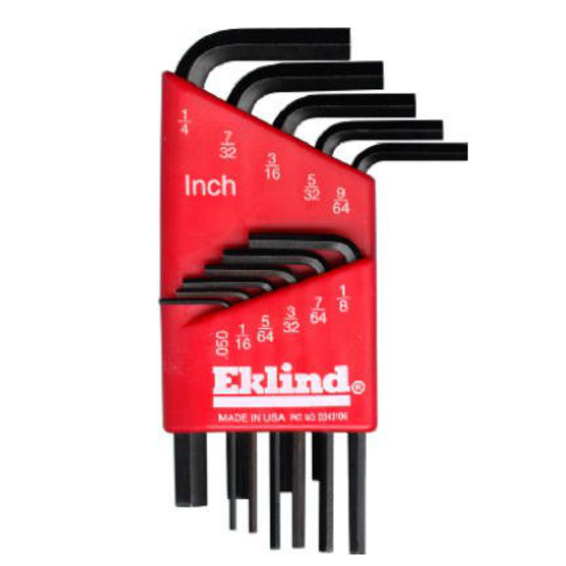 Eklind 10111 Short Arm Hex Key Set, 11 Piece