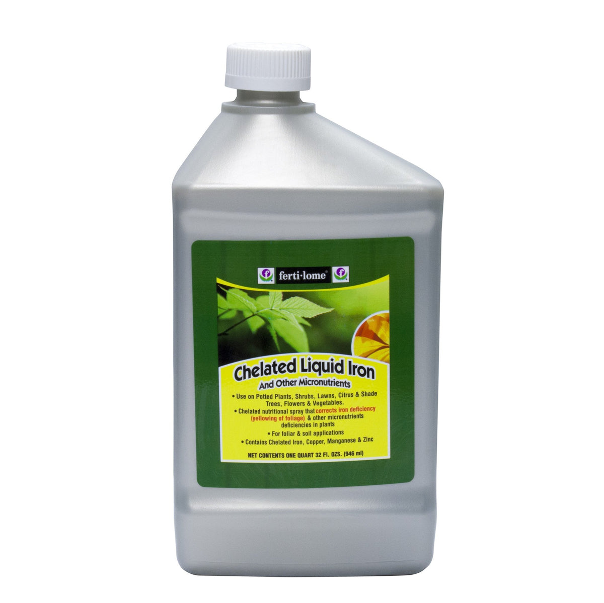 Ferti-lome Chelated Liquid Iron & Other Micro Nutrients Concentrate, 32 oz