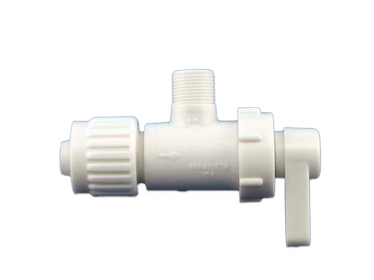 Flair-It 1/2 in. PEX x 3/8 in. Compression Plastic Angle Stop Valve