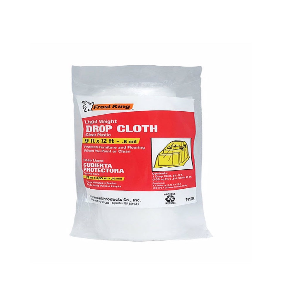 Frost King P112R Plastic Drop Cloth, 9' x 12', low price, best painting