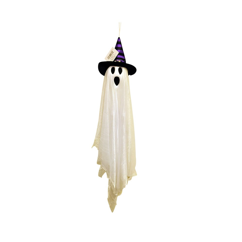 Fun World 91668 Fun World Friendly Ghost with Hat Halloween Hanging Decor