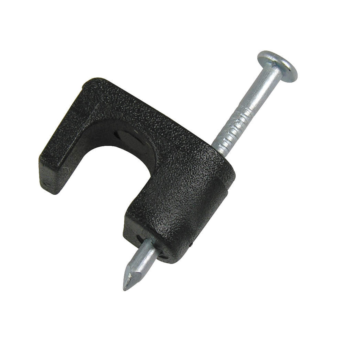 Gardner Bender 1/4 in. Coaxial Cable Staples, Black, 100-Pack
