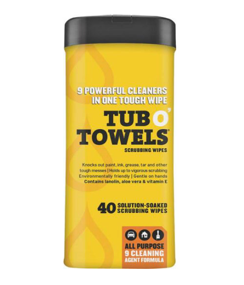 Tub O' Towels TW40 Cleaning Wipes, Fiber Weave