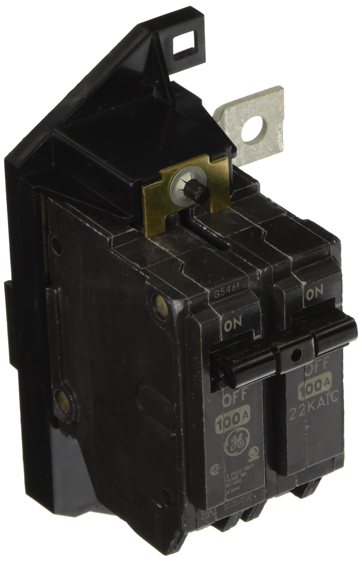 GE 100 Amp Double-Pole Main Circuit Breaker Kit with Mounting Base