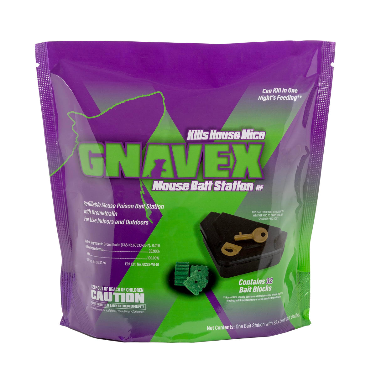 Gnavex Refillable Rodent Bait Station