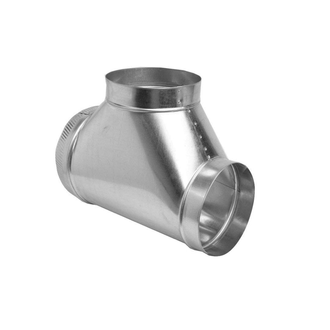 Gray Metal Products Easy Flow Stove Pipe Tee, 26-Gauge, 4"
