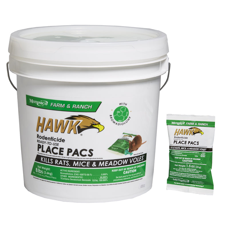Hawk Rodenticide Place Pacs, 86-Count