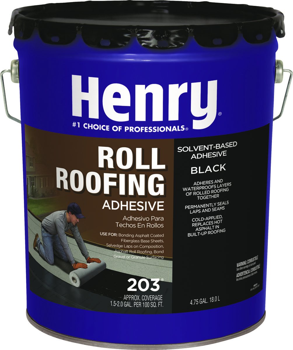Henry Cold-Application Roof & Lap Adhesive, 5-Gal