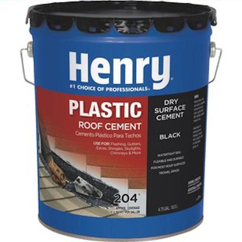 Henry Plastic Roof Cement, 5-Gallon