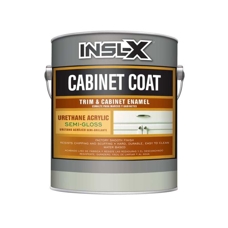 Insl-X Cabinet Coat Interior Semi-Gloss White Paint, 1 Gallon