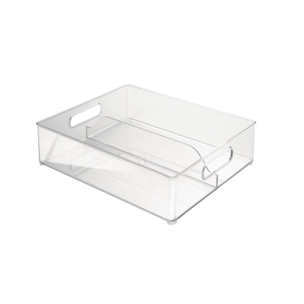 iDesign 70066 Stackable Clear Storage Bin 4 inches. H X 12 inches. W X 14.5 inches. D