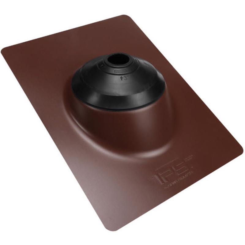 IPS 3-in-1 Brown Galvanized Roof Flashing
