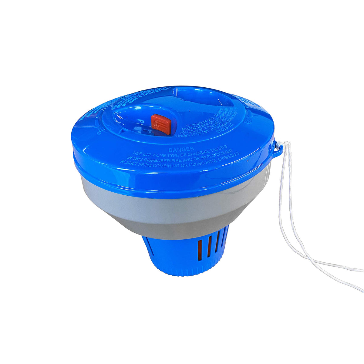 JED Pool Tools Pro Floating Chlorinator for Swimming Pool, Blue & Gray 10-445