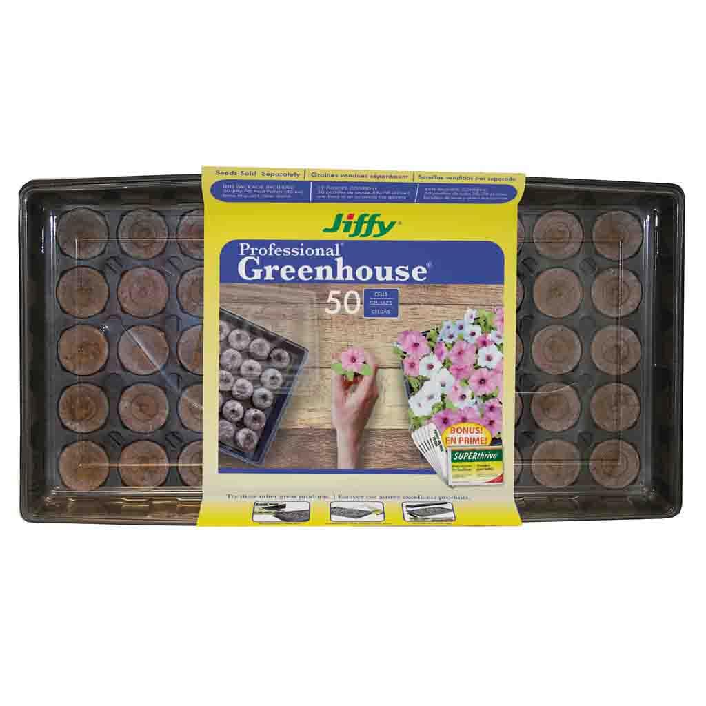 Jiffy Professional Seed Starting Greenhouse with 50 Peat Pellets