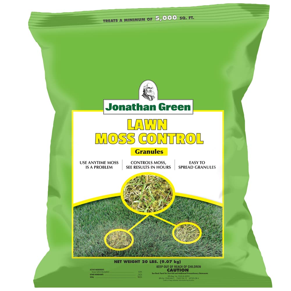 Jonathan Green Lawn Moss Control - 5,000 Sq. Ft. Coverage