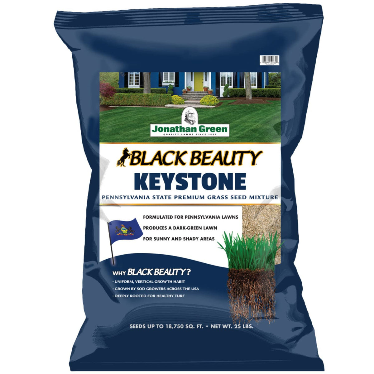 Jonathan Green Black Beauty Keystone PA Grass Seed 25 lb