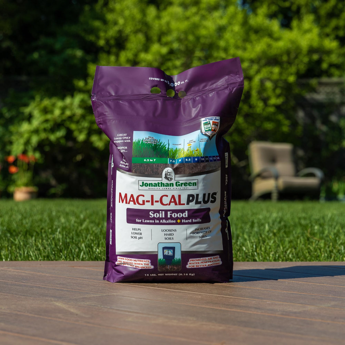 Jonathan Green Mag-I-Cal Plus Soil Food for Alkaline & Hard Soil Lawns, 5,000 Sq Ft