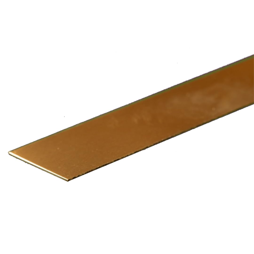 K&S Brass Strip 12" x 0.016" x 3/4"