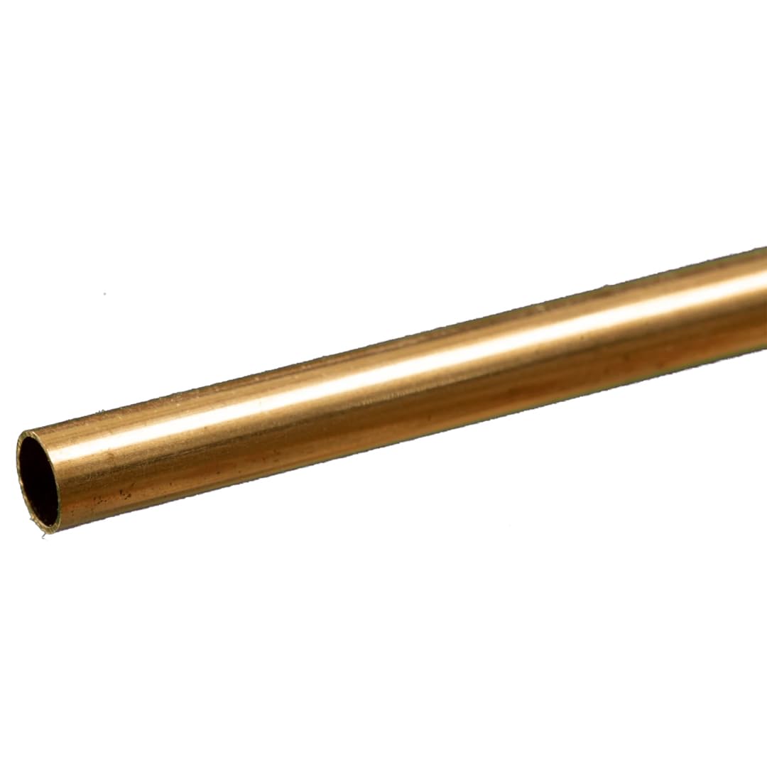 K&S Precision Metals 1/4" OD x 12" Round Brass Tube
